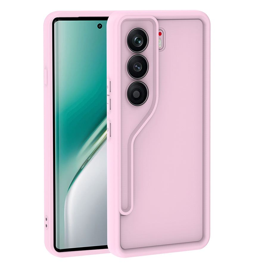 Tecno Camon 40 Pro Kılıf Kamera Korumalı Zore Ananas Kılıf - Pembe