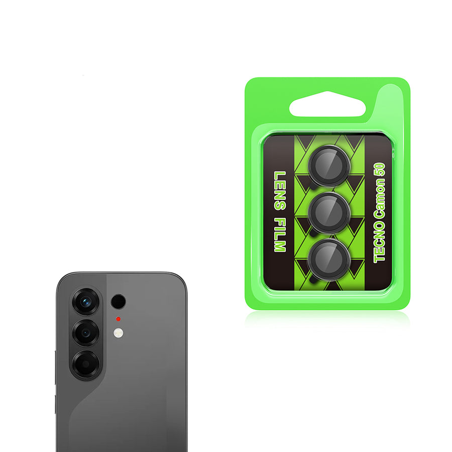 Tecno Camon 50 Zore CL-07 Kamera Lens Koruyucu - Siyah