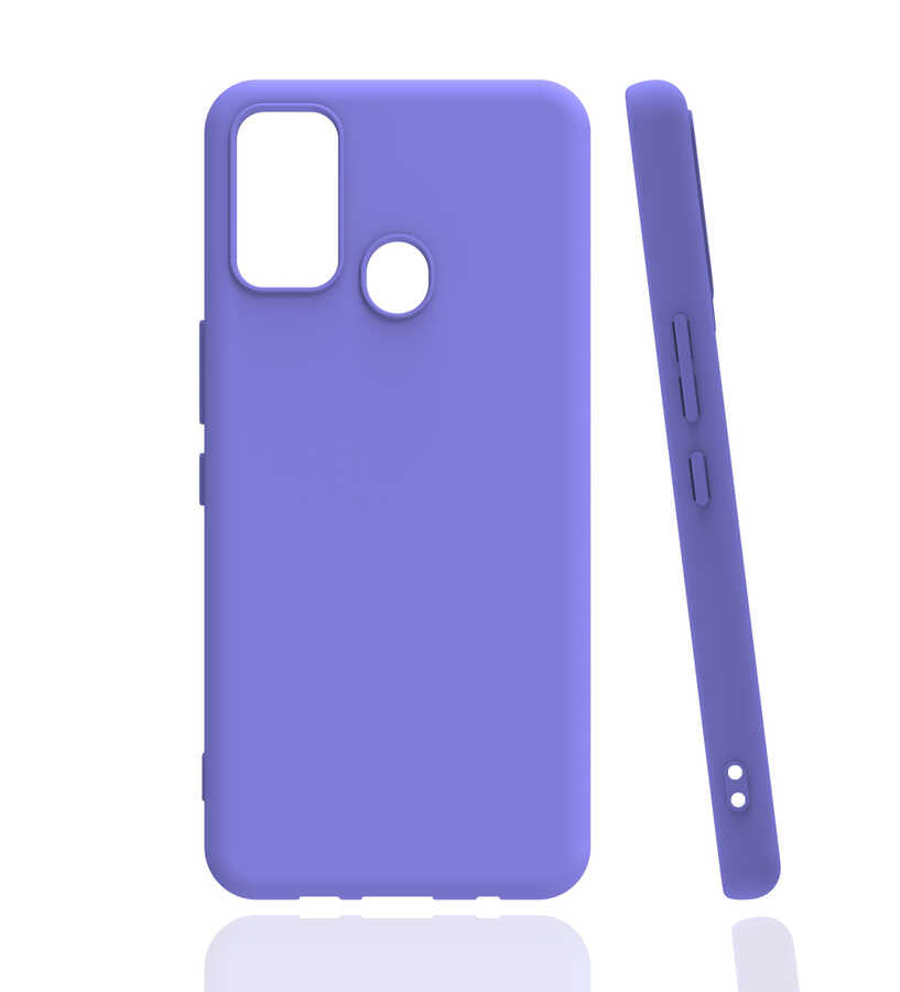 Tecno Spark 7T Kılıf Zore Biye Silikon - Lila