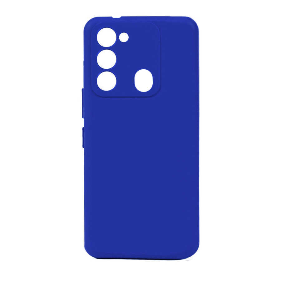 Tecno Spark 8C Kılıf Zore Biye Silikon - Mavi