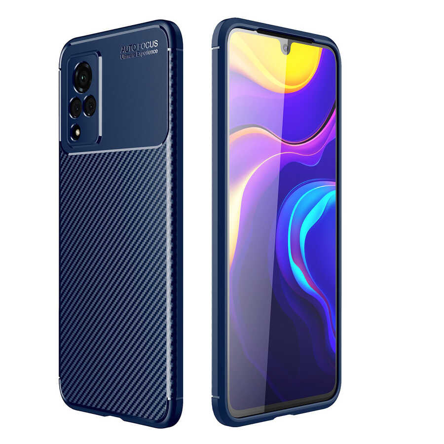 Vivo V21 Kılıf Zore Negro Silikon Kılıf - Lacivert