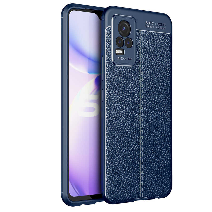 Vivo V21E Kılıf Zore Niss Silikon Kılıf - Lacivert