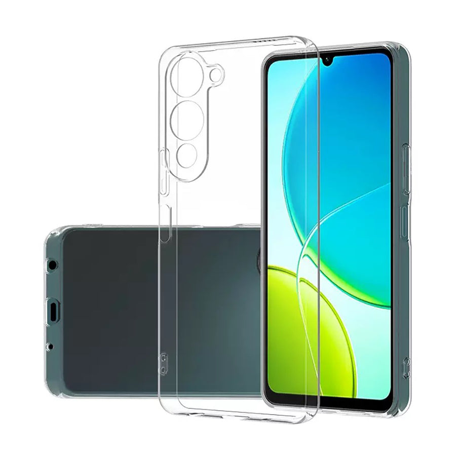 Vivo Y04 Kılıf Zore Süper Silikon Kılıf - Şeffaf