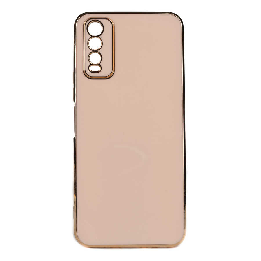 Vivo Y11S Kılıf Zore Bark Kılıf - Rose Gold