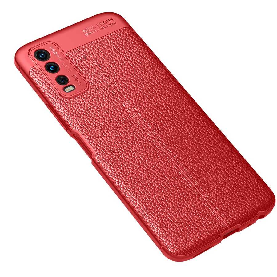 Vivo Y11S Kılıf Zore Niss Silikon Kılıf - Kırmızı