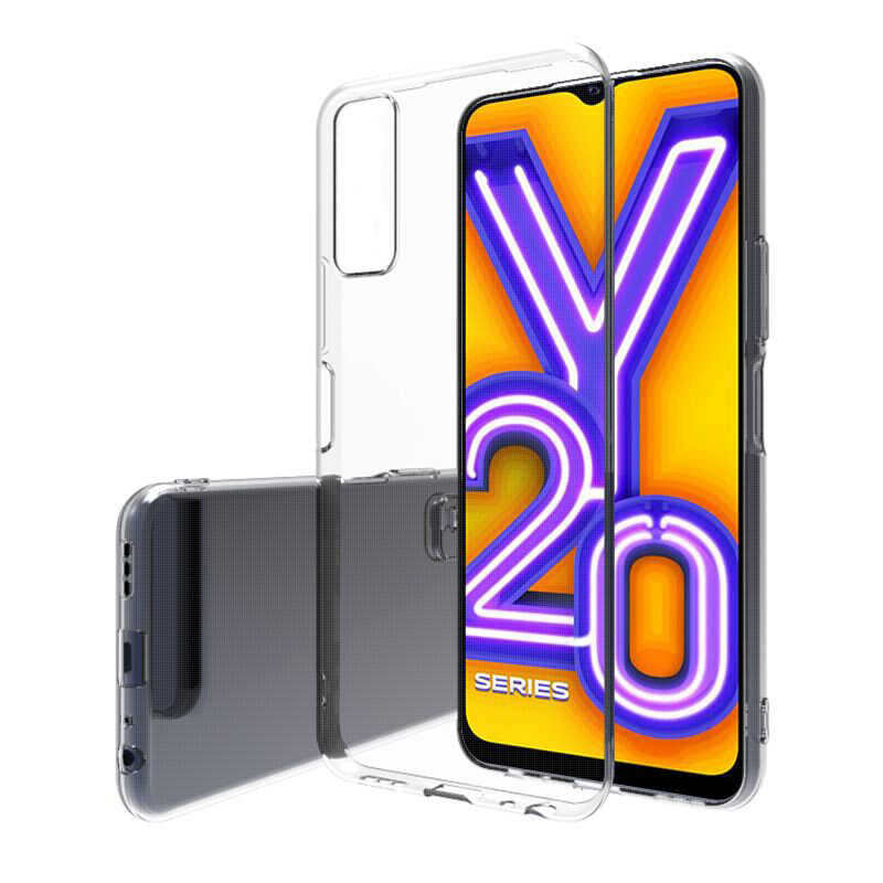 Vivo Y11S Kılıf Zore Süper Silikon Kılıf - Renksiz