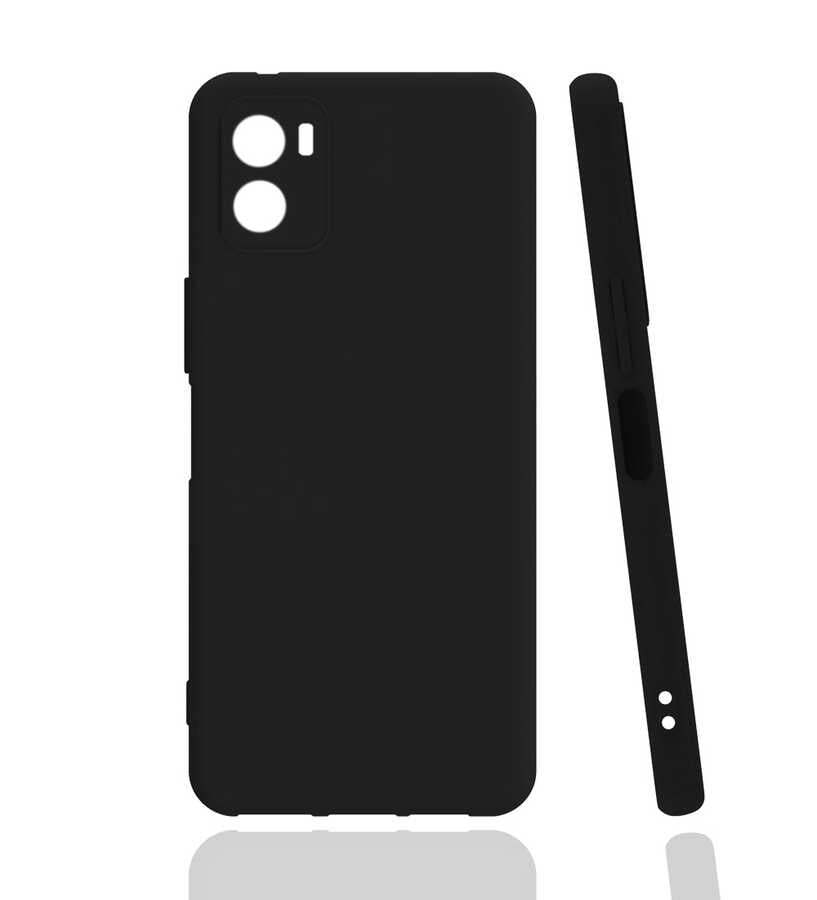 Vivo Y15S Kılıf Zore Biye Silikon - Siyah