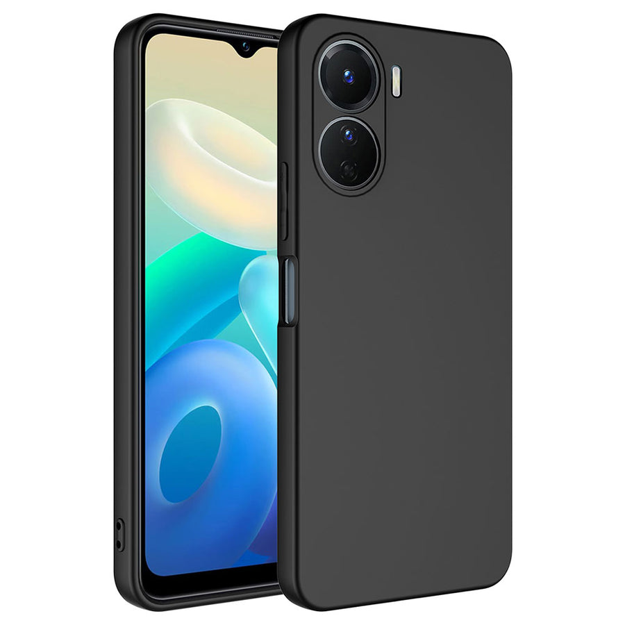 Vivo Y16 Kılıf Zore Mara Lansman Kılıf - Siyah