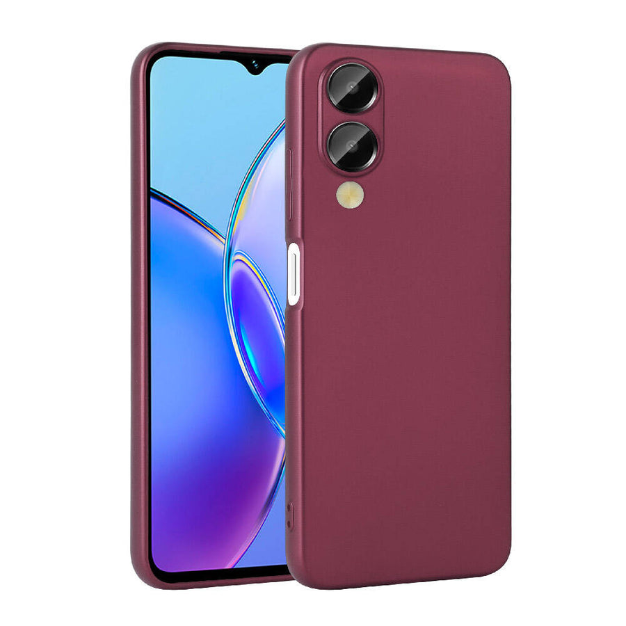 Vivo Y17S Kılıf Zore Premier Silikon Kılıf - Mürdüm