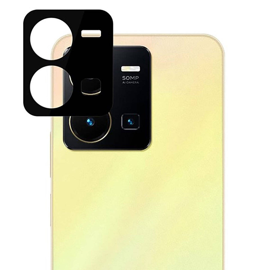 Vivo Y35S Zore 3D Kamera Camı - Siyah