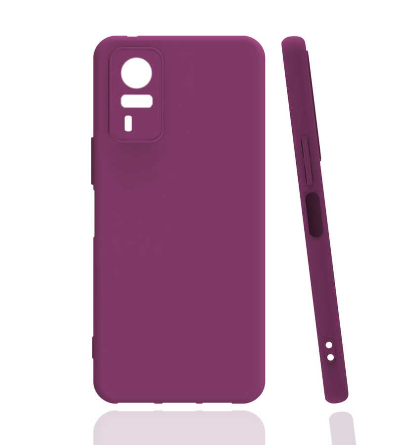 Vivo Y51 Kılıf Zore Biye Silikon - Mor