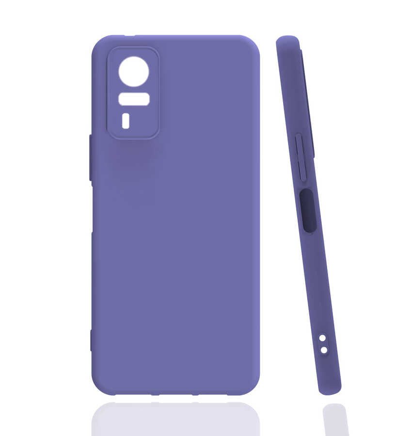 Vivo Y51 Kılıf Zore Biye Silikon - Lila