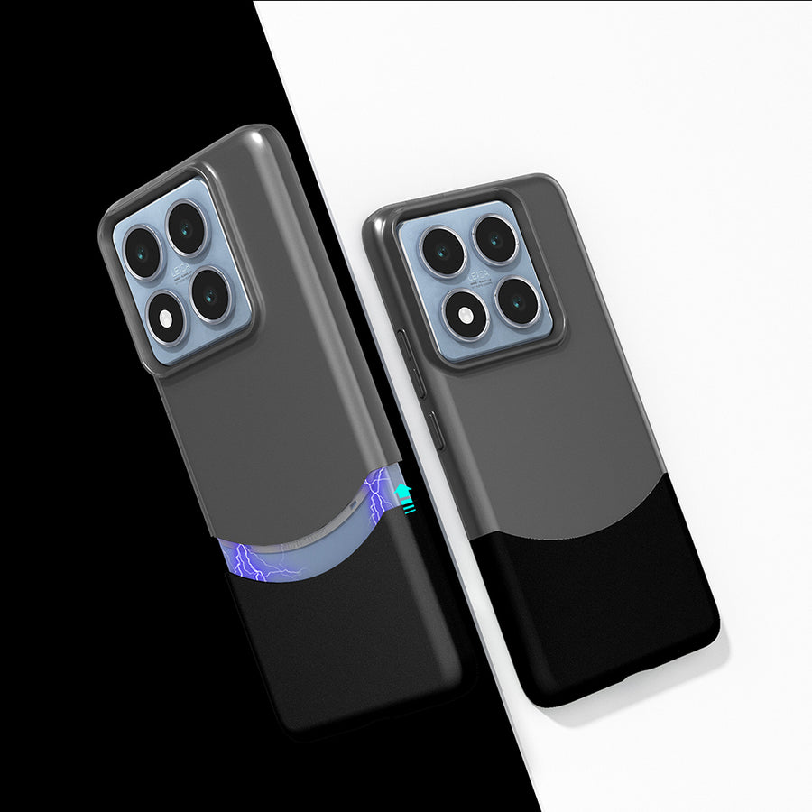 Xiaomi 14T Kılıf Mıknatıslı Zore Duble Kılıf - Siyah