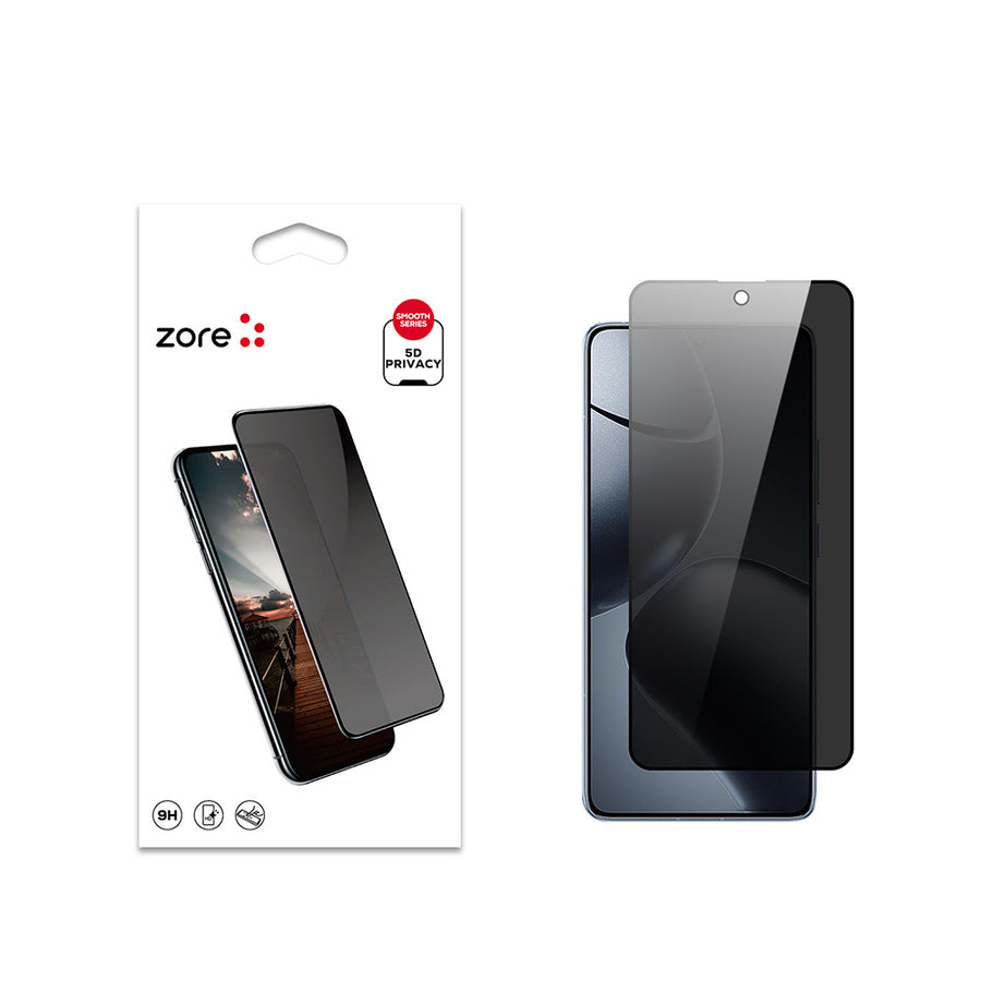 Xiaomi 14T Pro Zore New 5D Privacy Temperli Ekran Koruyucu - Siyah
