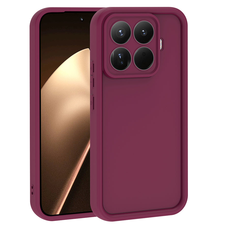 Xiaomi 15T Pro Kılıf Kamera Korumalı Zore Ananas Kılıf - Mürdüm