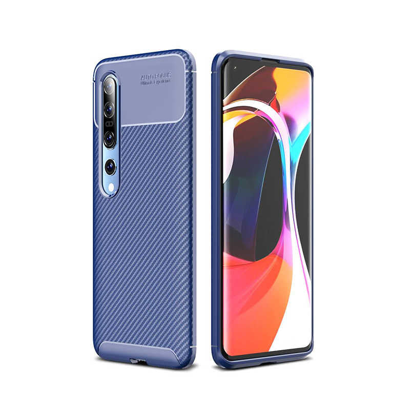 Xiaomi Mi 10 Kılıf Zore Negro Silikon Kılıf - Lacivert