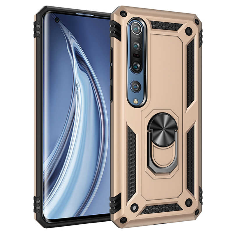 Xiaomi Mi 10 Kılıf Zore Vega Kılıf - Gold