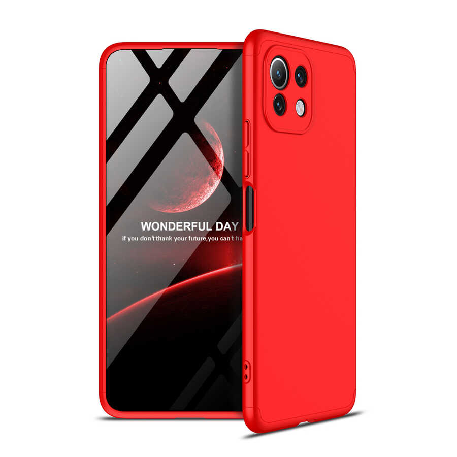 Xiaomi Mi 11 Lite Kılıf Zore Ays Kılıf - Kırmızı