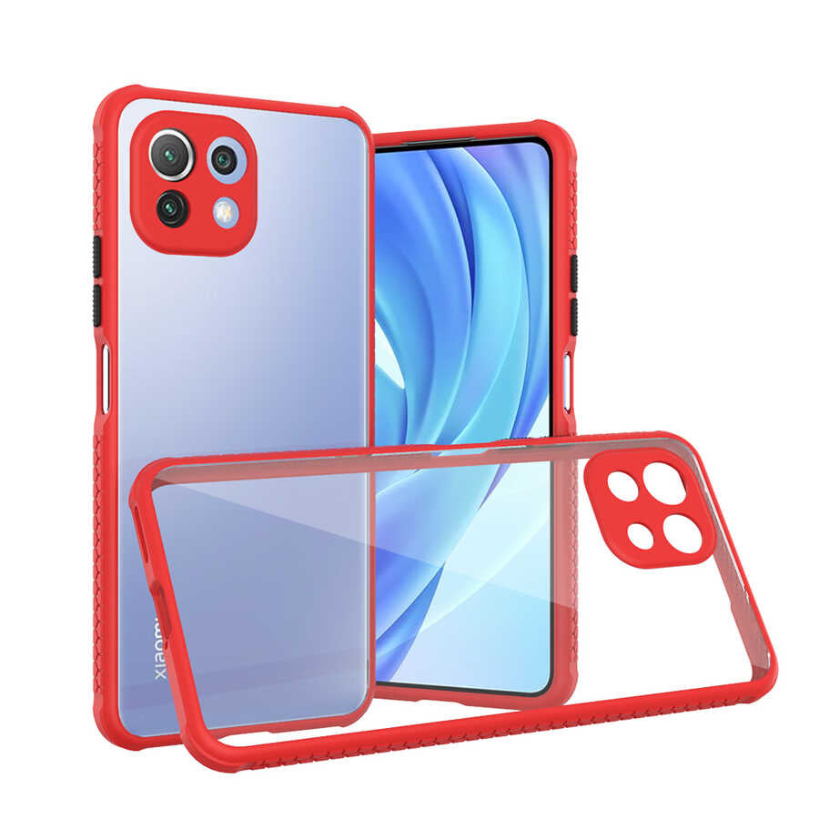 Xiaomi Mi 11 Lite Kılıf Zore Kaff Kılıf - Kırmızı
