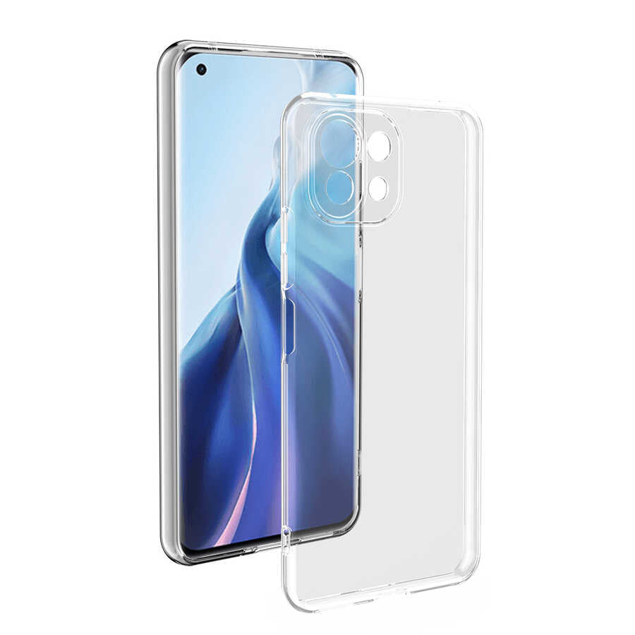 Xiaomi Mi 11 Lite Kılıf Zore Süper Silikon Kılıf - Renksiz