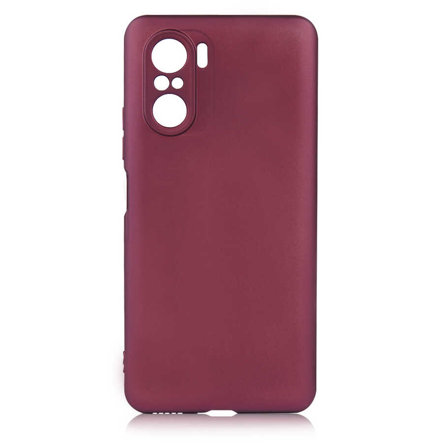 Xiaomi Mi 11İ Kılıf Zore Premier Silikon Kılıf - Mürdüm