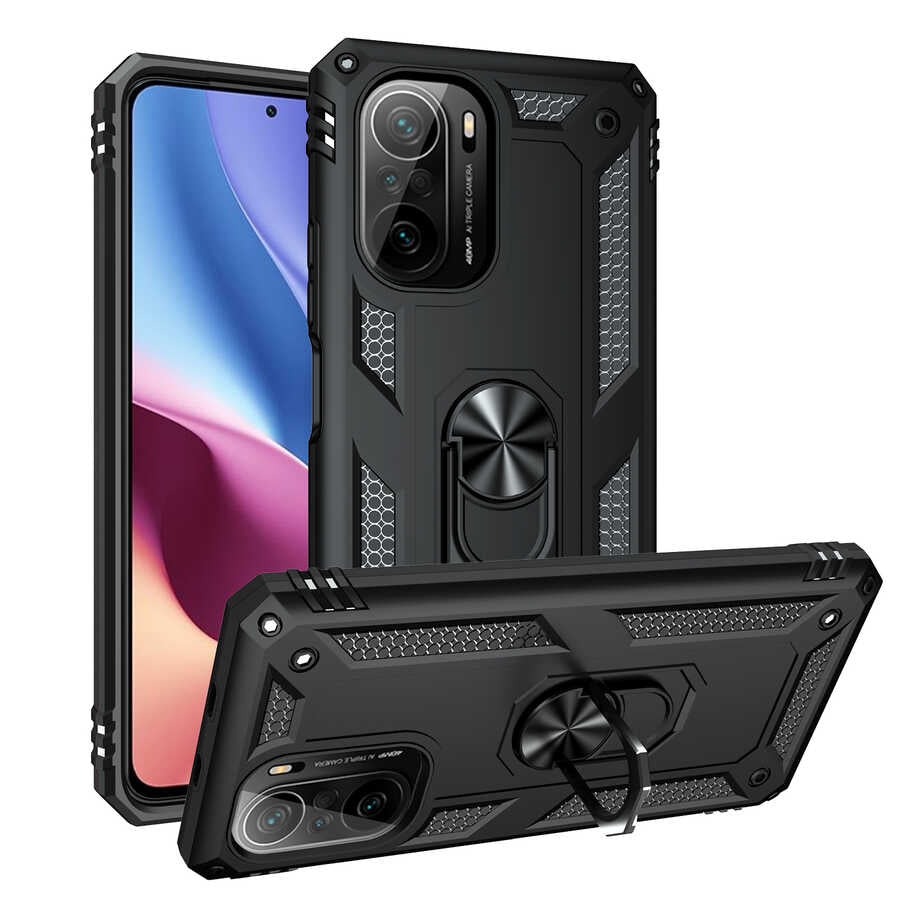Xiaomi Mi 11İ Kılıf Zore Vega Kılıf - Siyah