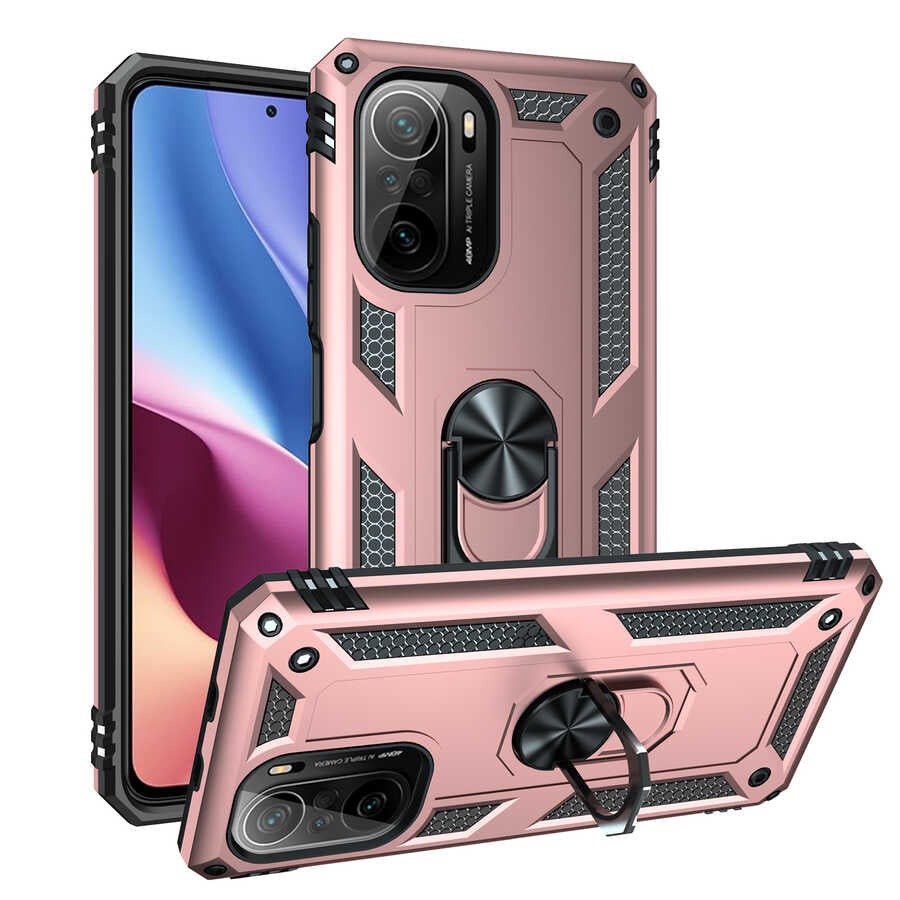 Xiaomi Mi 11İ Kılıf Zore Vega Kılıf - Rose Gold