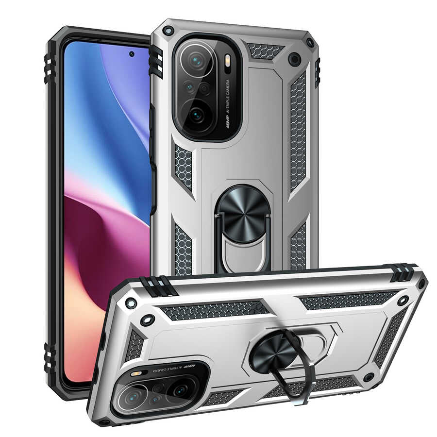 Xiaomi Mi 11İ Kılıf Zore Vega Kılıf - Gri