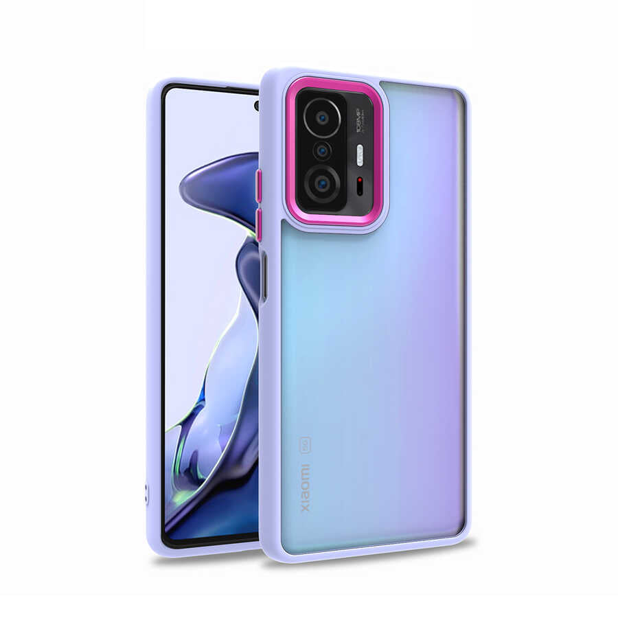 Xiaomi Mi 11T Pro 5G Kılıf Zore Flora Kılıf - Lila