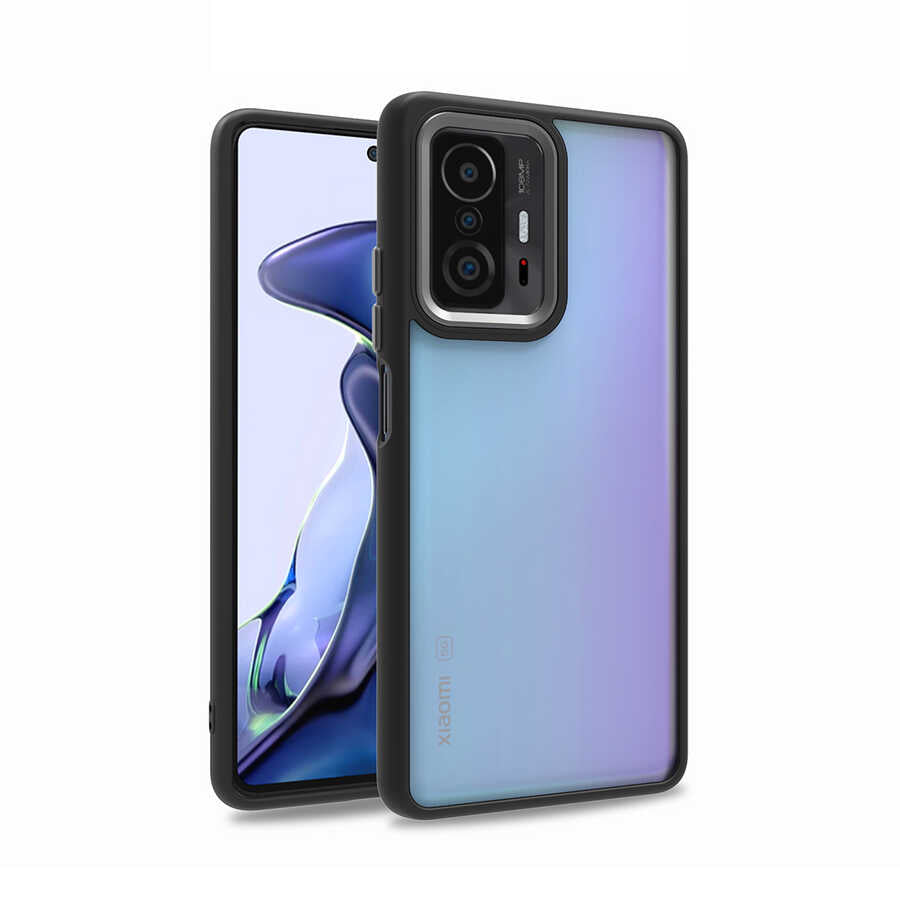 Xiaomi Mi 11T Pro 5G Kılıf Zore Flora Kılıf - Siyah