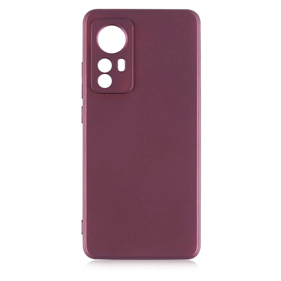 Xiaomi Mi 12 Kılıf Zore Premier Silikon Kılıf - Mürdüm