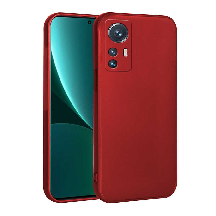 Xiaomi Mi 12 Lite Kılıf Zore Premier Silikon Kılıf - Kırmızı