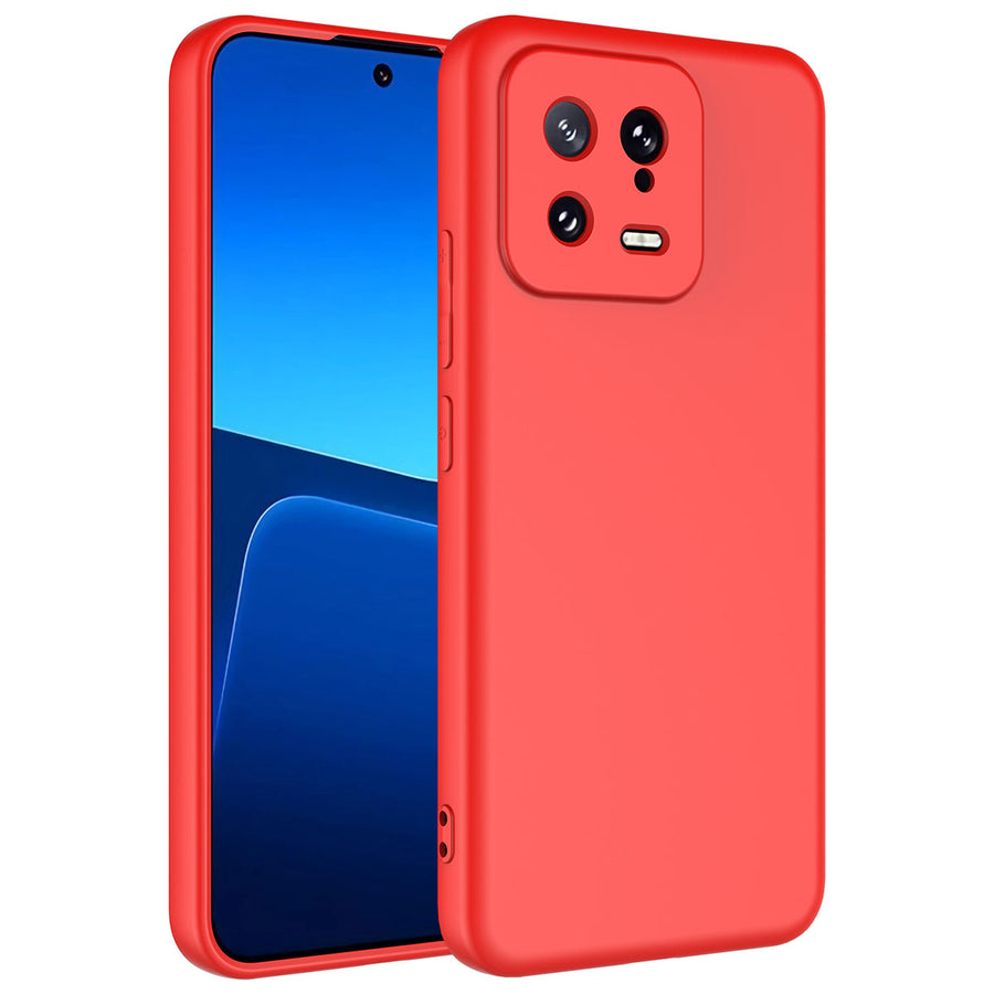 Xiaomi Mi 13 Kılıf Zore Mara Lansman Kılıf - Kırmızı