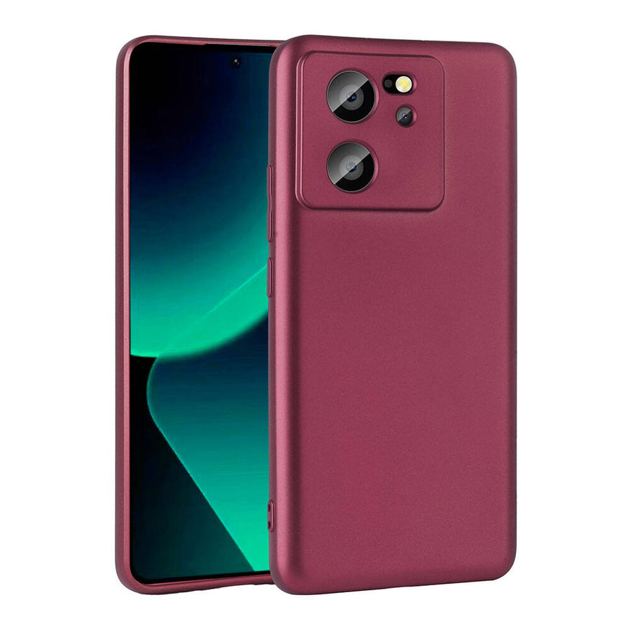 Xiaomi Mi 13T Pro Kılıf Zore Premier Silikon Kılıf - Mürdüm