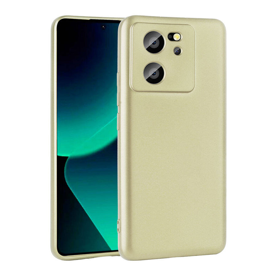 Xiaomi Mi 13T Pro Kılıf Zore Premier Silikon Kılıf - Gold