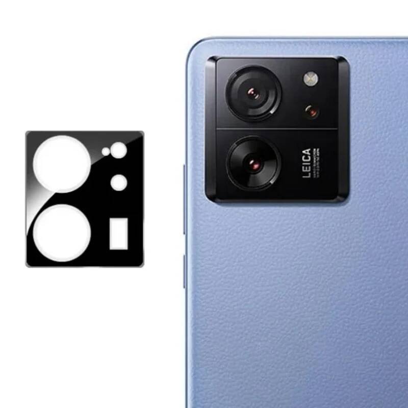 Xiaomi Mi 13T Pro Zore 3D Kamera Camı - Siyah
