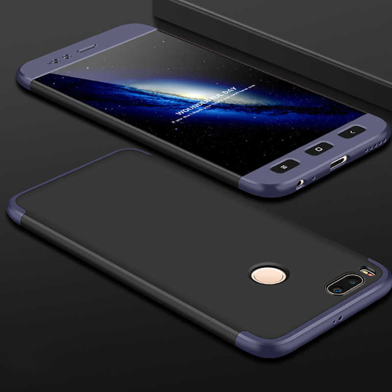 Xiaomi Mi 5x Kılıf Zore Ays Kılıf - Siyah-Mavi