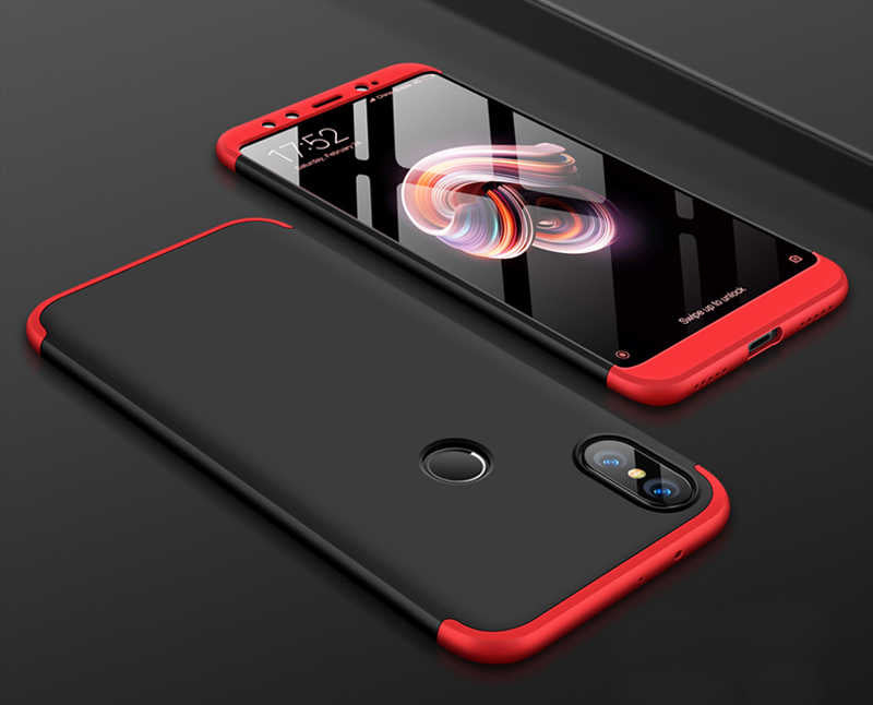 Xiaomi Mi 6X Kılıf Zore Ays Kılıf - Siyah-Kırmızı