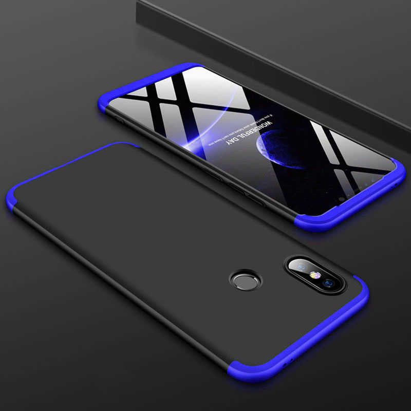 Xiaomi Mi 8 SE Kılıf Zore Ays Kılıf - Siyah-Mavi