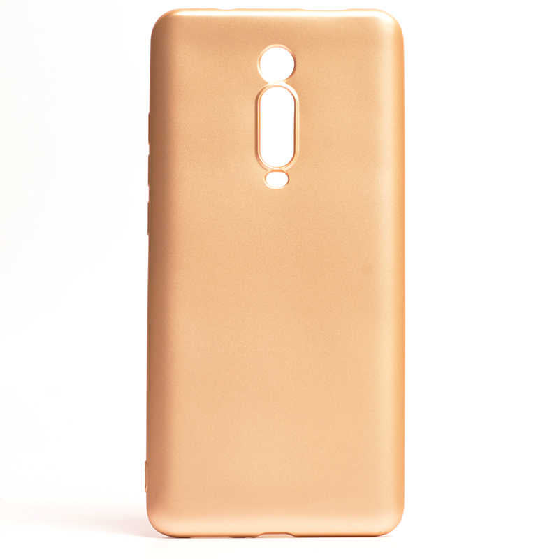 Xiaomi Mi 9T Kılıf Zore Premier Silikon Kılıf - Gold