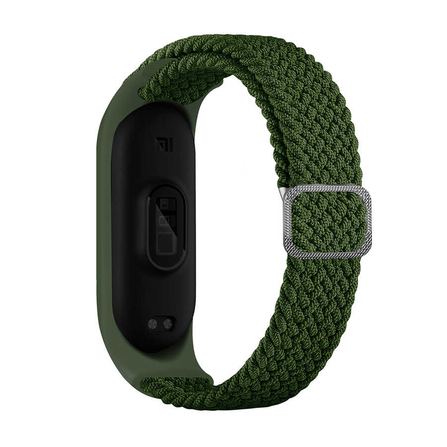 Xiaomi Mi Band 6 KRD-49 Örgü Kordon - Yeşil