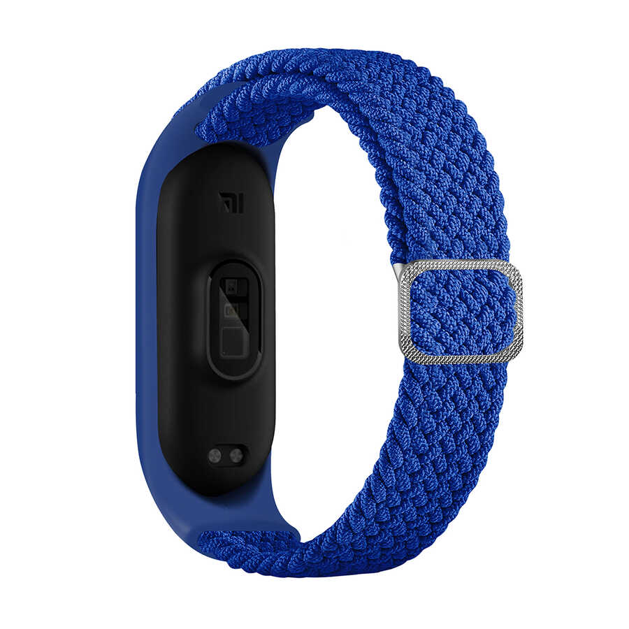 Xiaomi Mi Band 6 KRD-49 Örgü Kordon - Mavi