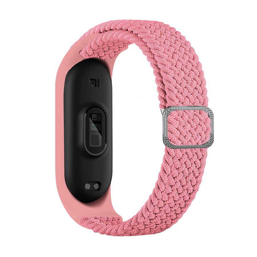 Xiaomi Mi Band 6 KRD-49 Örgü Kordon - Pembe