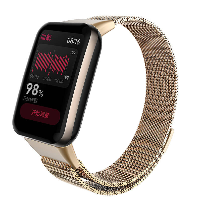 Xiaomi Mi Band 7 Pro Zore KRD-01 Metal Kordon - Rose Gold