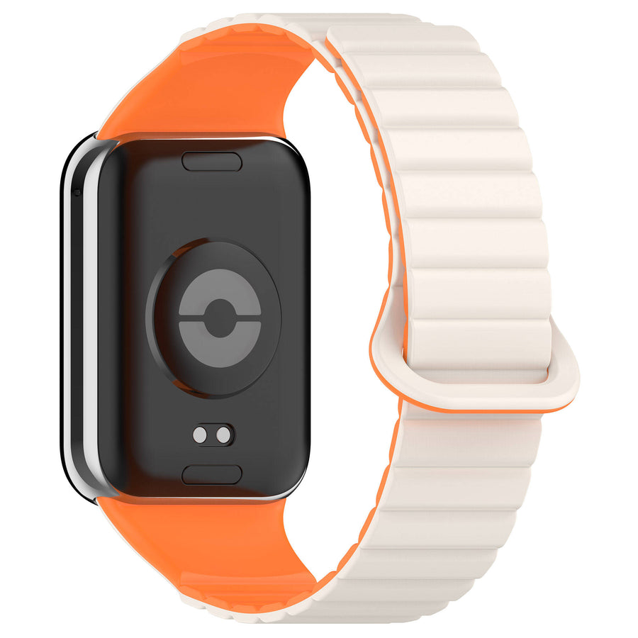 Xiaomi Mi Band 8 Pro Silikon Kordon Zore KRD-105 Strap Kayış - Starlight-Turuncu
