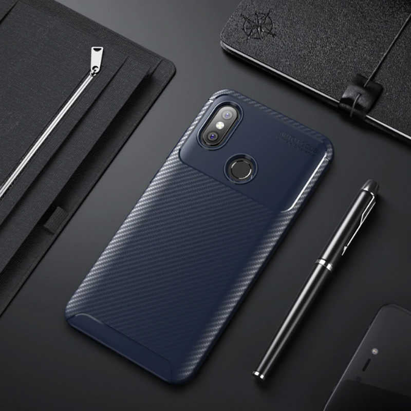 Xiaomi Mi Max 3 Kılıf Zore Negro Silikon Kılıf - Lacivert