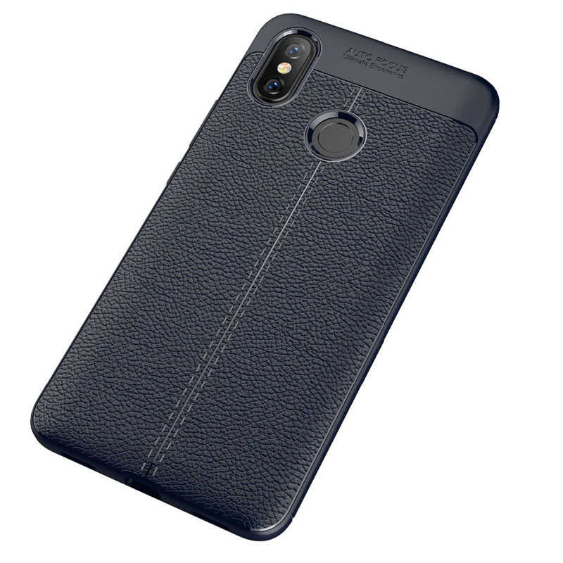 Xiaomi Mi Max 3 Kılıf Zore Niss Silikon Kılıf - Lacivert