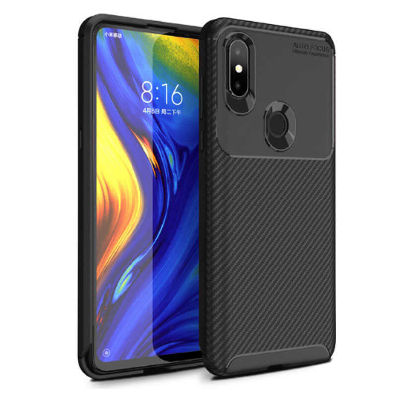 Xiaomi Mi Mix 3 Kılıf Zore Negro Silikon Kılıf - Siyah