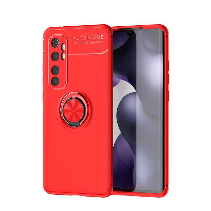 Xiaomi Mi Note 10 Lite Kılıf Zore Ravel Silikon Kılıf - Kırmızı