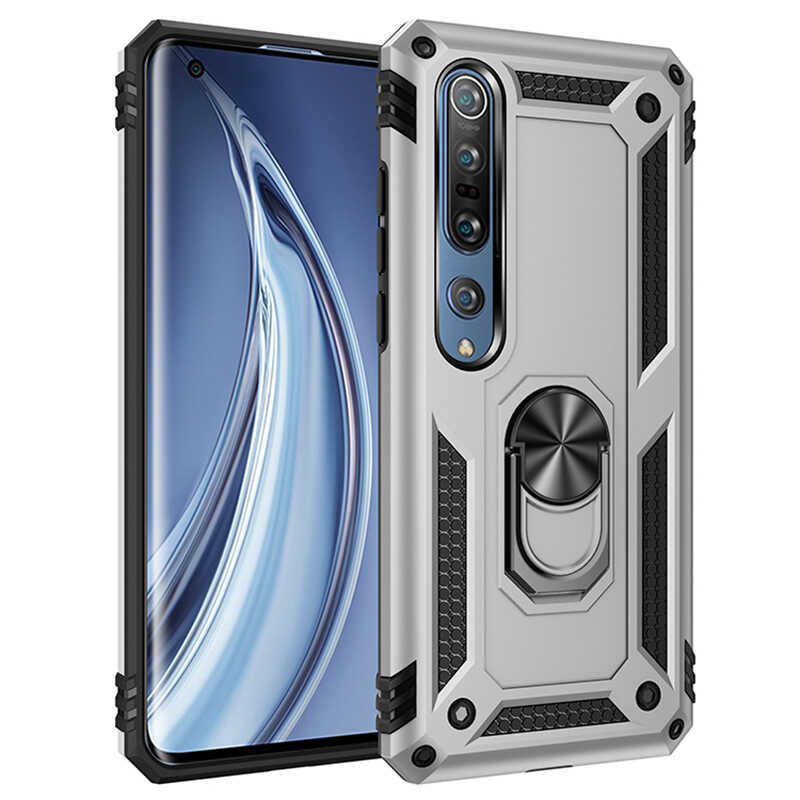 Xiaomi Mi Note 10 Lite Kılıf Zore Vega Kılıf - Gri